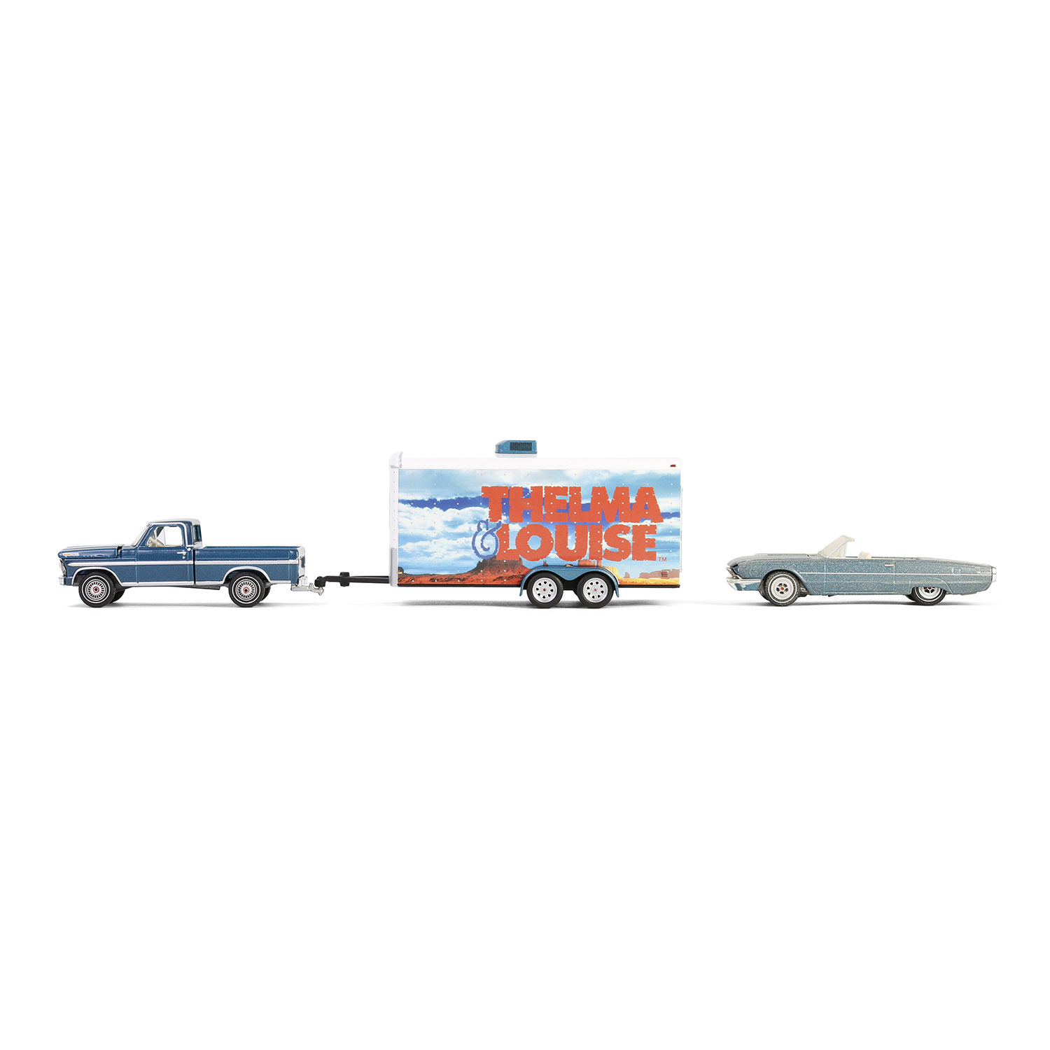 Thunderbird Convertible with Ford F-250 & Enclosed Car Hauler