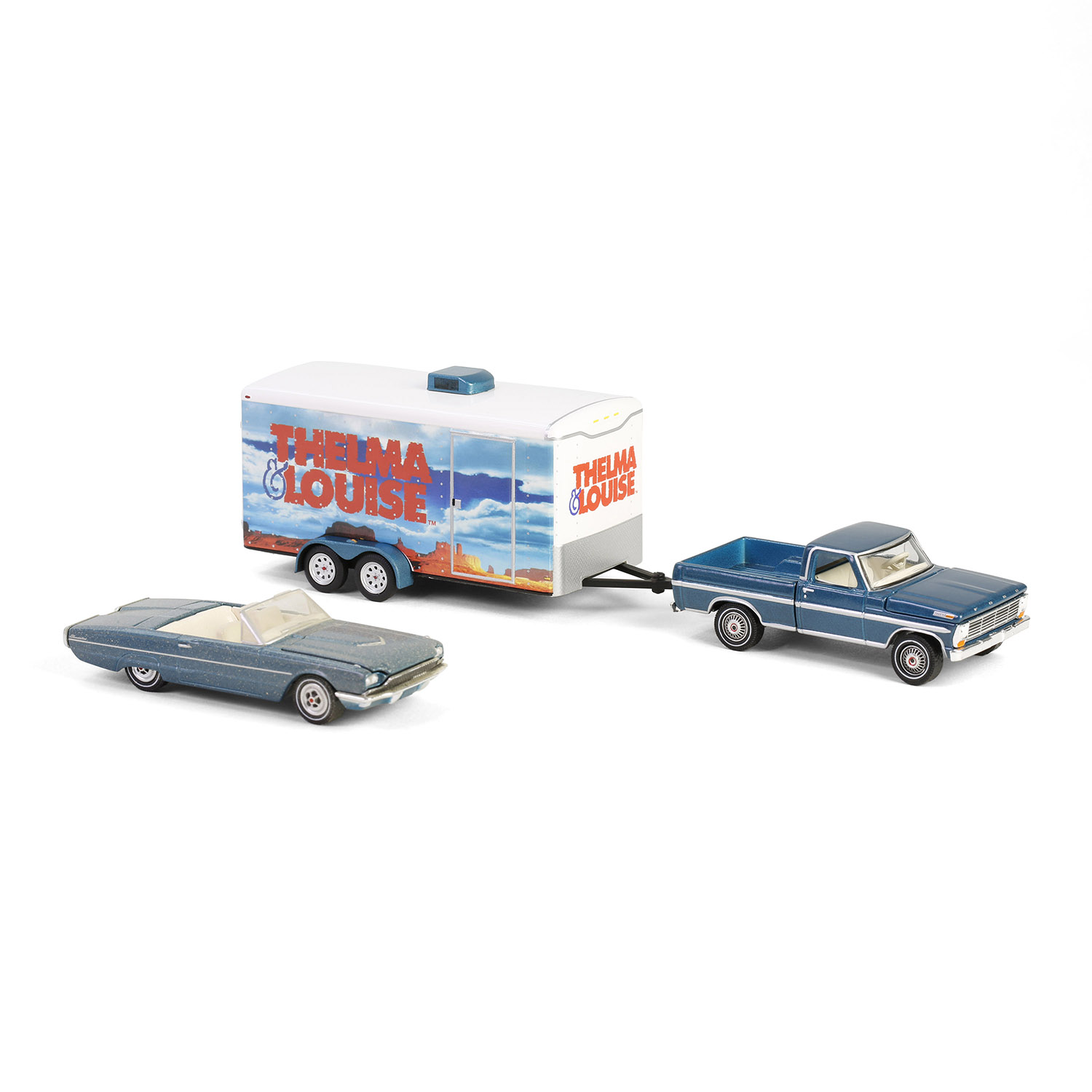 Thunderbird Convertible with Ford F-250 & Enclosed Car Hauler