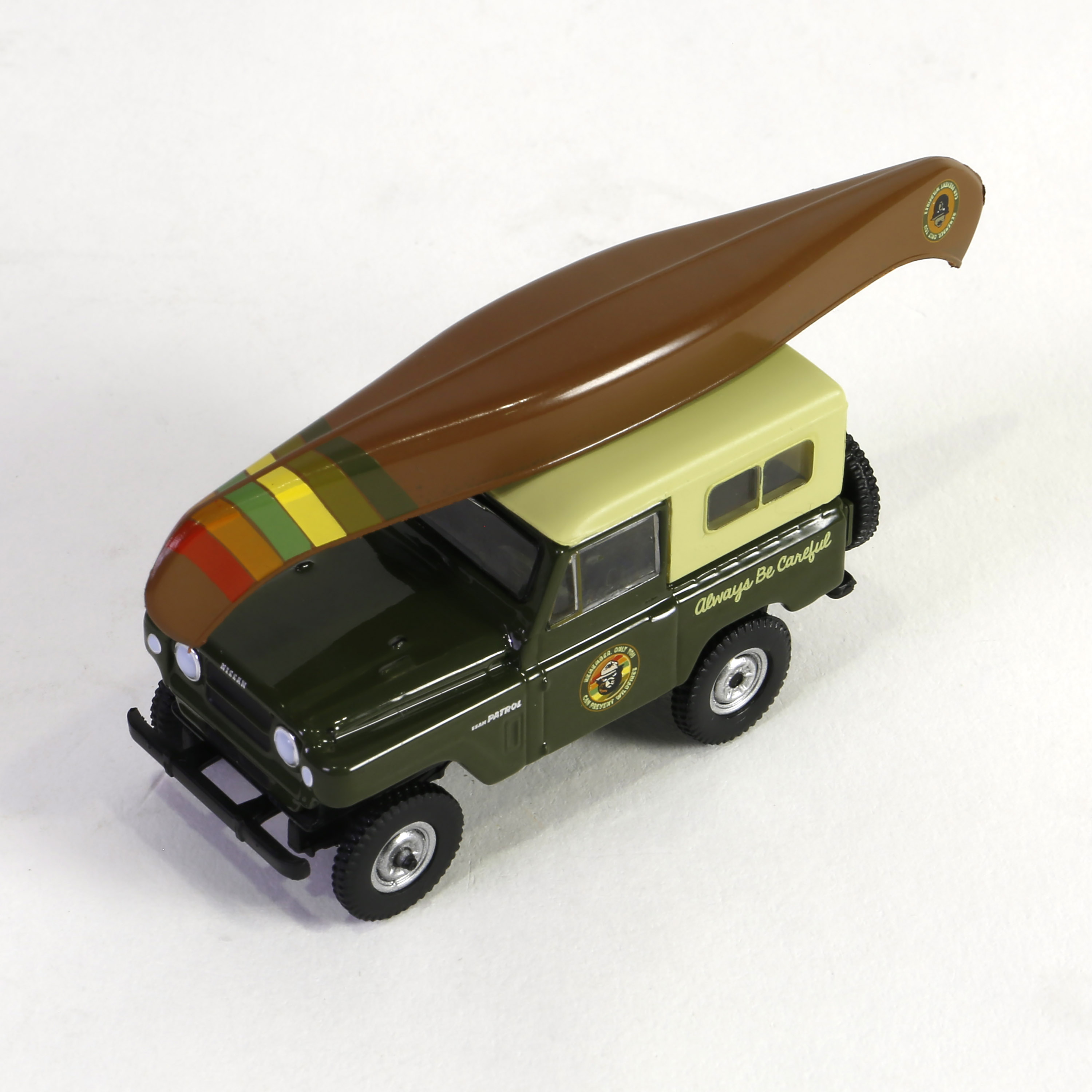 Patrol with Canoe on Roof