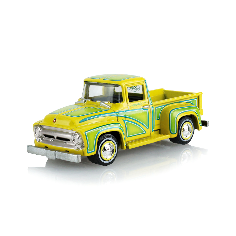1954 Ford F-100 - Lowriders - Bright Yellow – Sergio Rocha Collaboration (Hobby Exclusive)