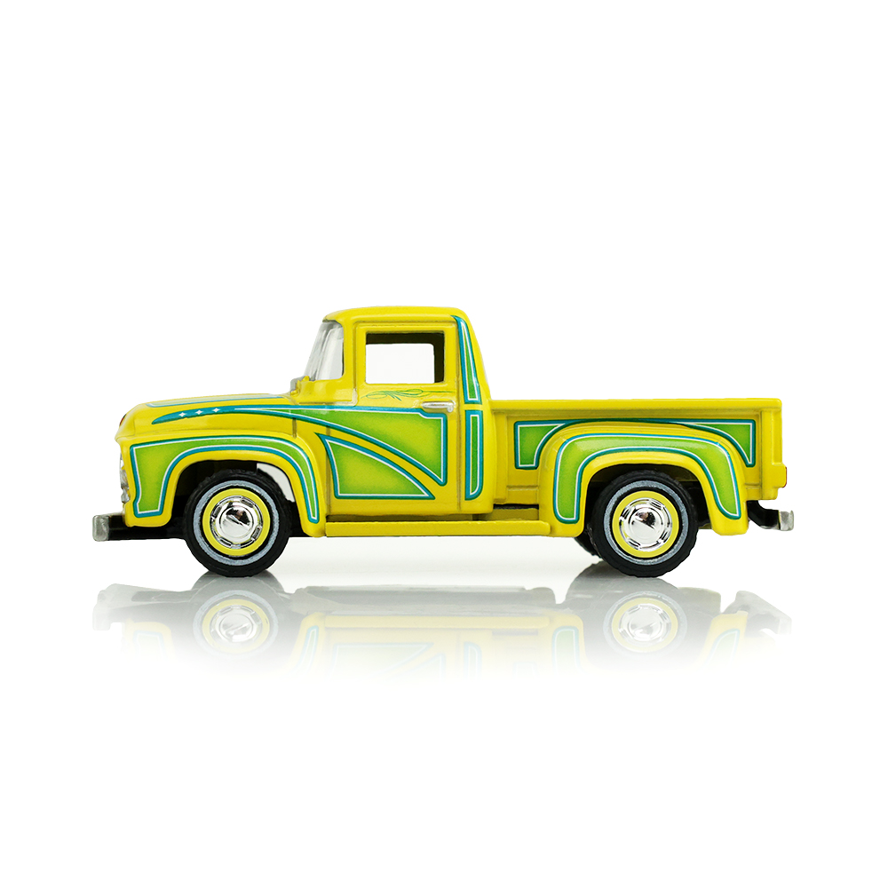1954 Ford F-100 - Lowriders - Bright Yellow – Sergio Rocha Collaboration (Hobby Exclusive)