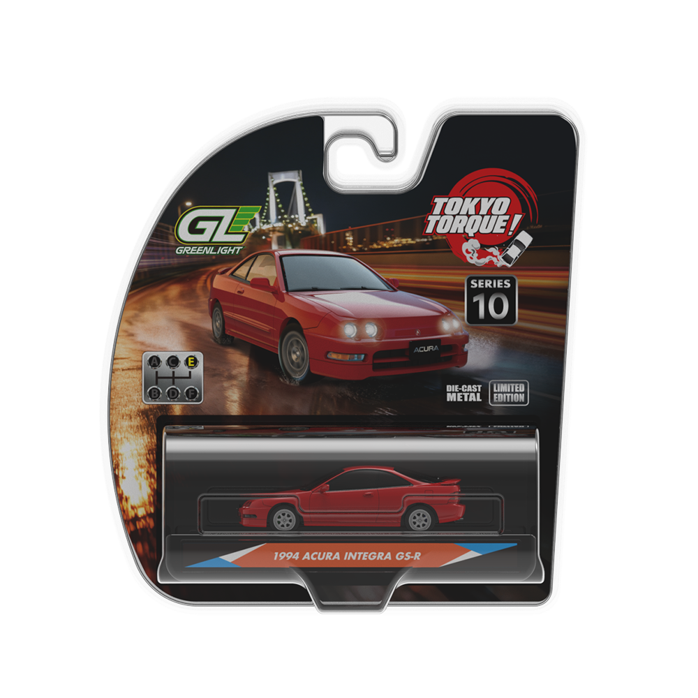 1994 Acura Integra GS-R with Custom Wheels - Milano Red - Tokyo Torque (New Tooling)