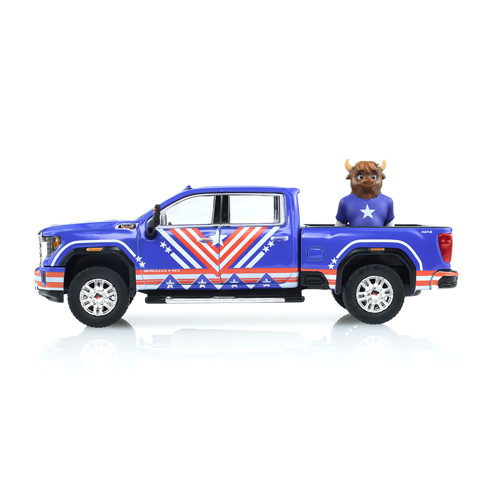 2022 GMC Sierra 3500 HD - International Soccer Celebration '26 - USA Tribute with Bison Figurine (Hobby Exclusive)