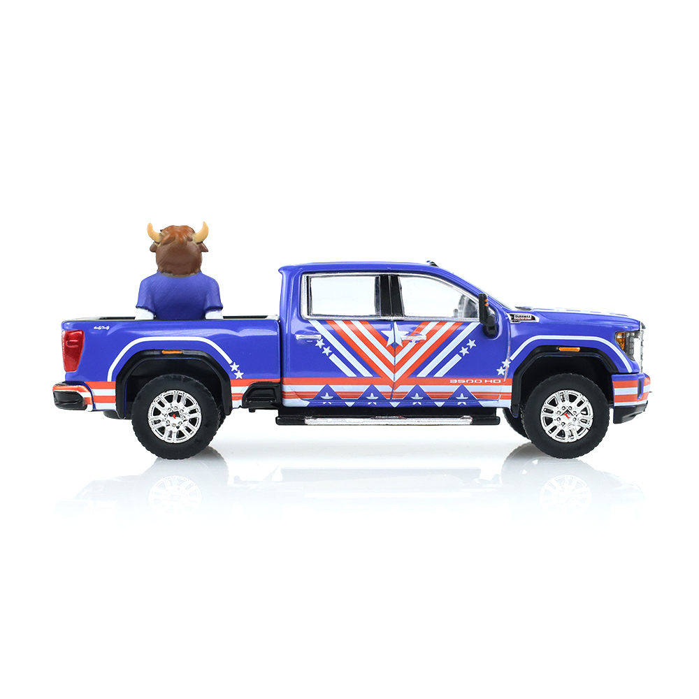 2022 GMC Sierra 3500 HD - International Soccer Celebration '26 - USA Tribute with Bison Figurine (Hobby Exclusive)