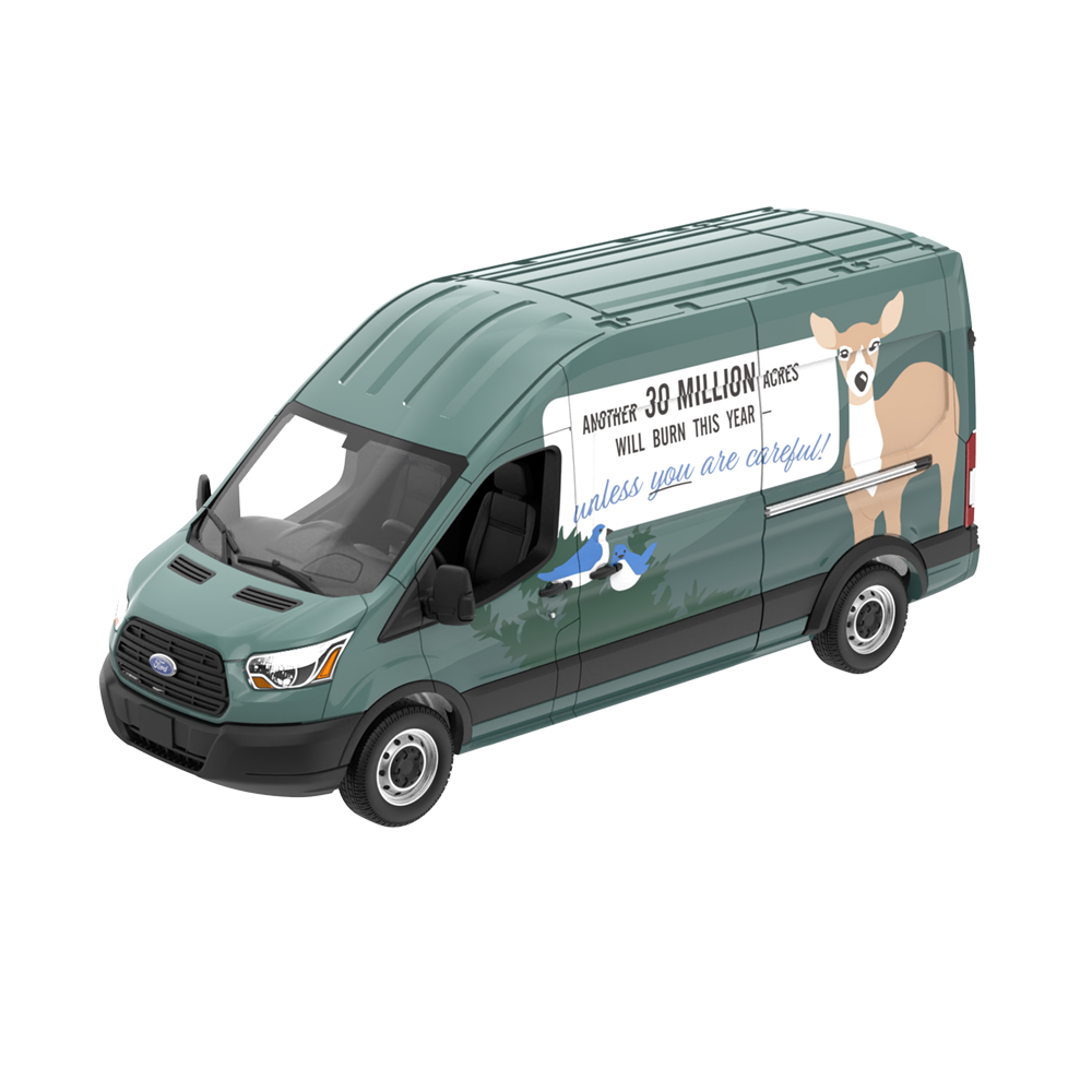 Smokey Bear Series 5 - 2020 Ford Transit LWB High Roof - Remember, Only You Can Prevent Wildfires!