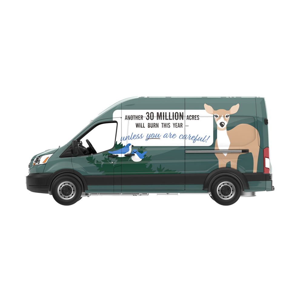 Smokey Bear Series 5 - 2020 Ford Transit LWB High Roof - Remember, Only You Can Prevent Wildfires!