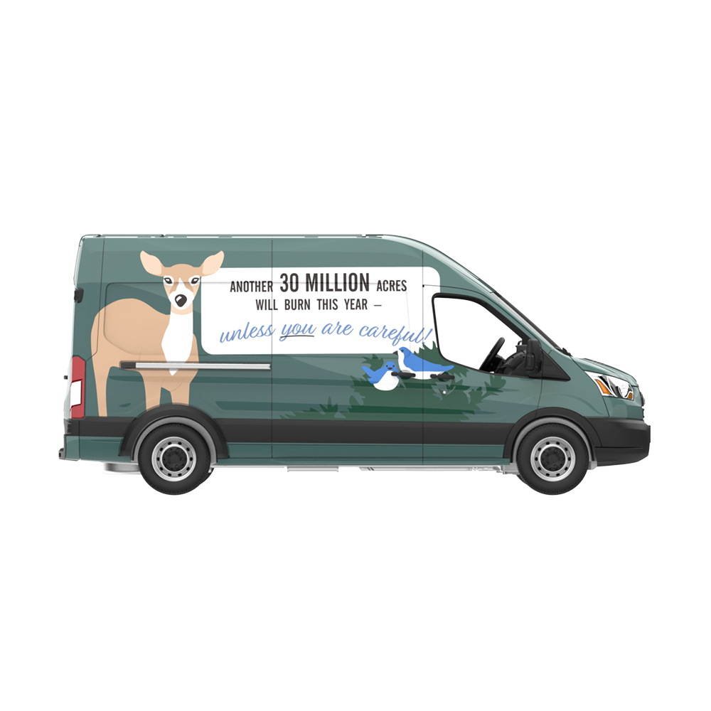 Smokey Bear Series 5 - 2020 Ford Transit LWB High Roof - Remember, Only You Can Prevent Wildfires!