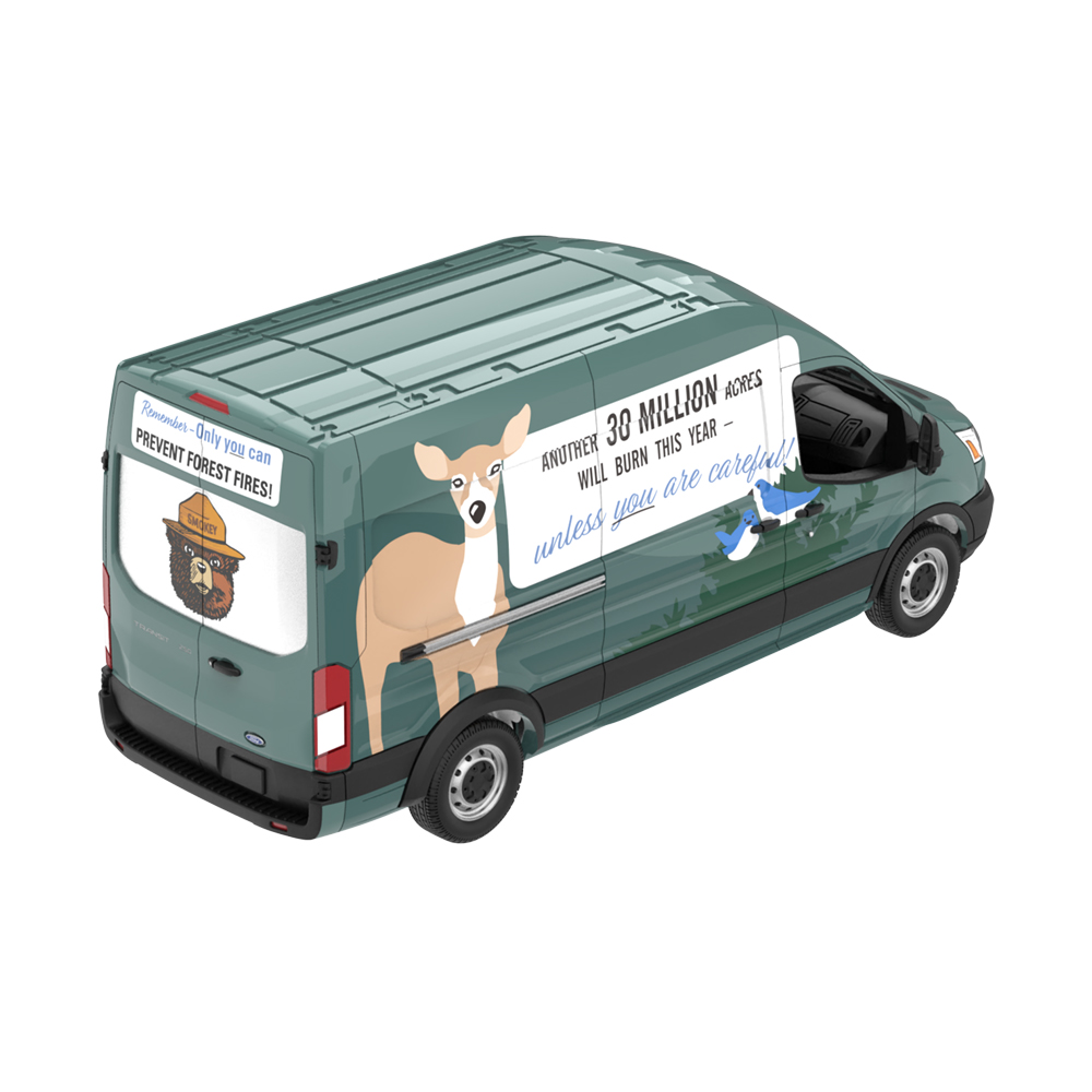 Smokey Bear Series 5 - 2020 Ford Transit LWB High Roof - Remember, Only You Can Prevent Wildfires!