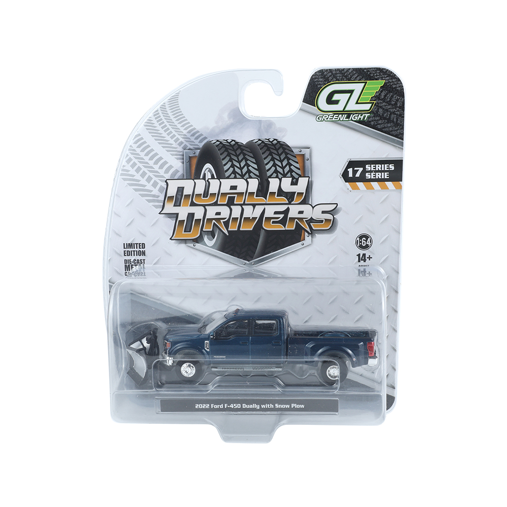 2022 Ford F-450 Dually with Snow Plow-Antimatter Blue(New Tooling)